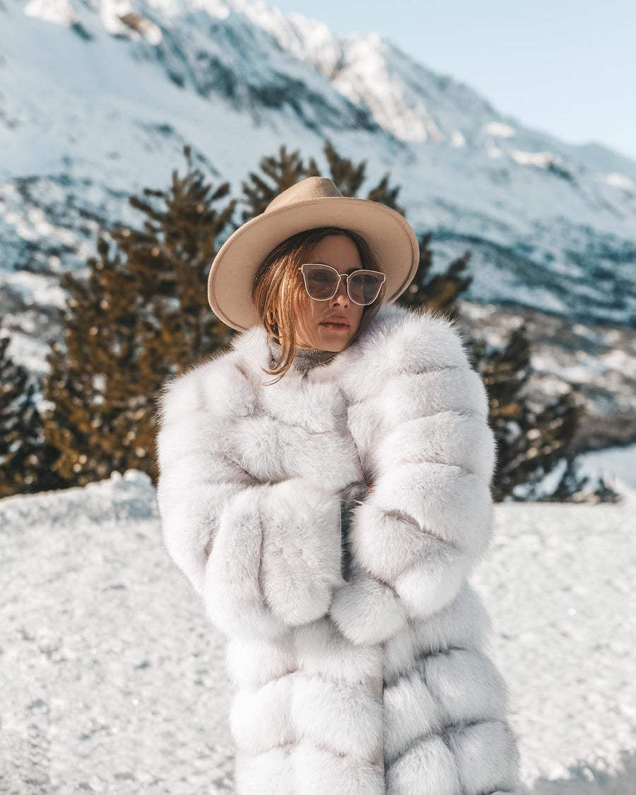 Dámsky exkluzívny kožuch/vesta z pravej kožušiny z líšky BONJOUR Clothing Topk