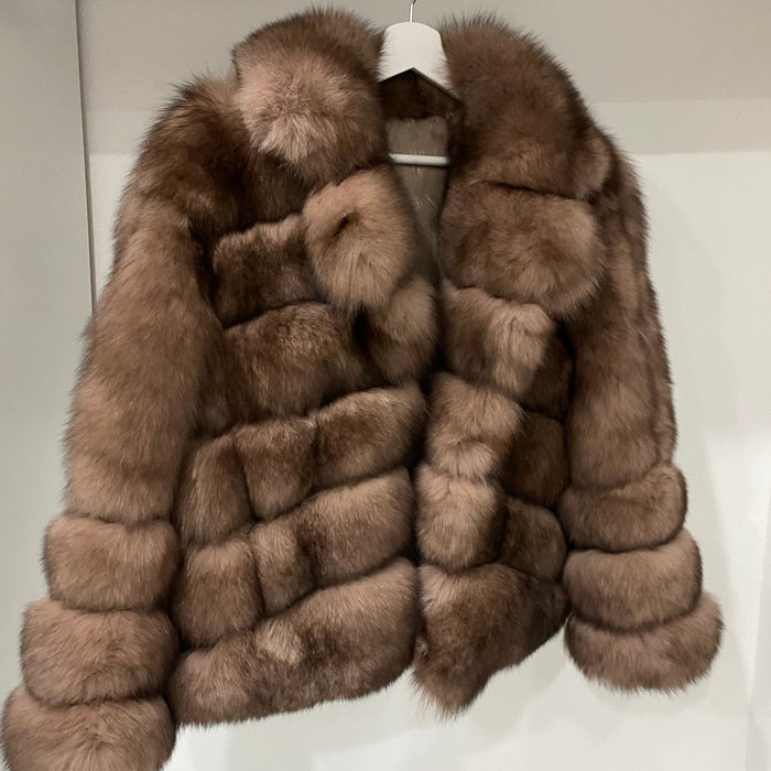 Dámsky luxusný pravý kožuch z líšky CHARLOTE Clothing Topkozuchy.sk