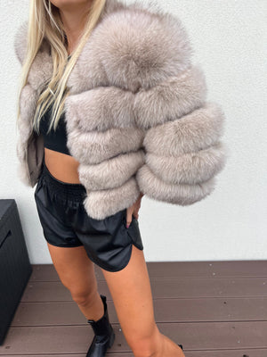 Dámsky pravý kožuch z líšky SWEETGIRL Dámsky kožuch líška Topkozuchy.sk